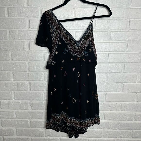 Free People These Eyes Together Black Mini Dress size XS - Picture 6 of 7